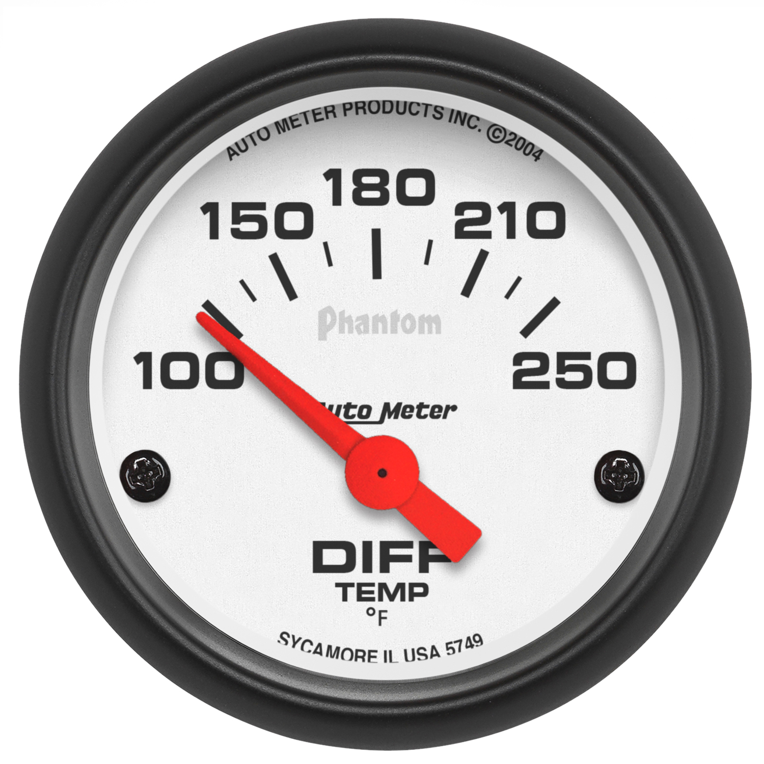 AutoMeter 2-1/16 In. DIFFERENTIAL TEMPERATURE, 100-250 Fahrenheit, PHANTOM